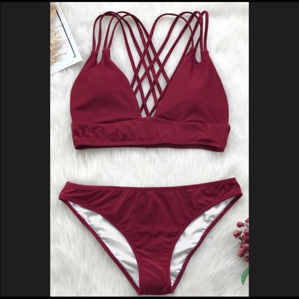 Maroon Bikini